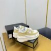 sy_no_7C49A2831C320D9AD271C36179556206_7 Chanel White and Khaki Canvas and Leather Platform Low-Top Sneaker with CC Logo