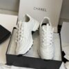 sy_no_7D98149B507AA08F936FFFEFB882303B_6 Chanel All-White Leather Low-Top Sneaker with Embossed CC Logo