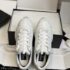 sy_no_7D98149B507AA08F936FFFEFB882303B_8 Chanel All-White Leather Low-Top Sneaker with Embossed CC Logo