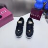 sy_no_7E2649D670336A5A5202289BC64FFA25_1 Gucci Black Crystal-Embellished GG Monogram Sneaker with White Stripe