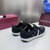 sy_no_7E2649D670336A5A5202289BC64FFA25_2 Gucci Black Crystal-Embellished GG Monogram Sneaker with White Stripe