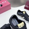 sy_no_7E2649D670336A5A5202289BC64FFA25_3 Gucci Black Crystal-Embellished GG Monogram Sneaker with White Stripe