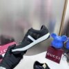 sy_no_7E2649D670336A5A5202289BC64FFA25_6 Gucci Black Crystal-Embellished GG Monogram Sneaker with White Stripe
