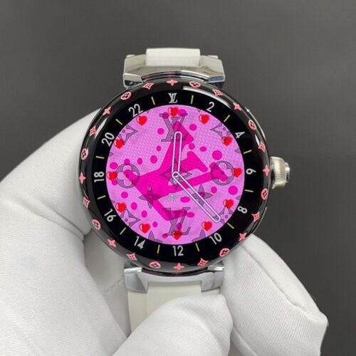 sy_no_7ECE54D740DB0647CF75CCF2BE0D3C2E_0 LOUIS VUITTON TAMBOUR HORIZON LIGHT UP series smartwatch LV printed full touch screen fashion item