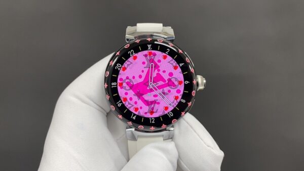 sy_no_7ECE54D740DB0647CF75CCF2BE0D3C2E_0 LOUIS VUITTON TAMBOUR HORIZON LIGHT UP series smartwatch LV printed full touch screen fashion item