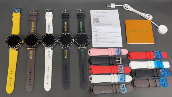 sy_no_7ECE54D740DB0647CF75CCF2BE0D3C2E_8 LOUIS VUITTON TAMBOUR HORIZON LIGHT UP series smartwatch LV printed full touch screen fashion item
