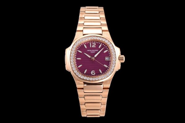 sy_no_7F30995ED5889DF509B86CF16FEF27D2_0 Patek Philippe Sporty Elegance NAUTILUS Series Quartz Movement Women's Watch Swiss Watch Purple Dial