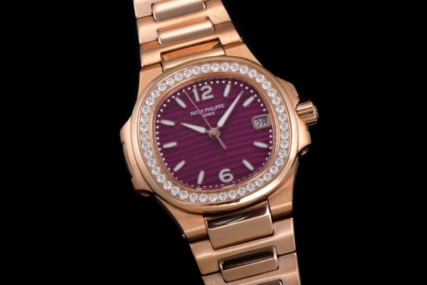 sy_no_7F30995ED5889DF509B86CF16FEF27D2_2 Patek Philippe Sporty Elegance NAUTILUS Series Quartz Movement Women's Watch Swiss Watch Purple Dial