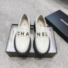 Chanel Platform Loafer with Metal Lettering