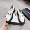 Chanel Platform Loafer with Metal Lettering