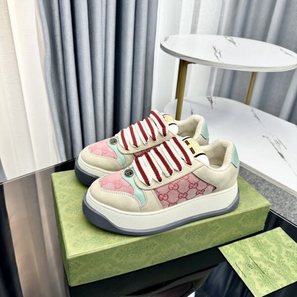 sy_no_7FFC6994F12F871CA93B06ED5416A296_5 Gucci MAC8 GG Canvas Chunky Sneaker in Pink & Mint Green
