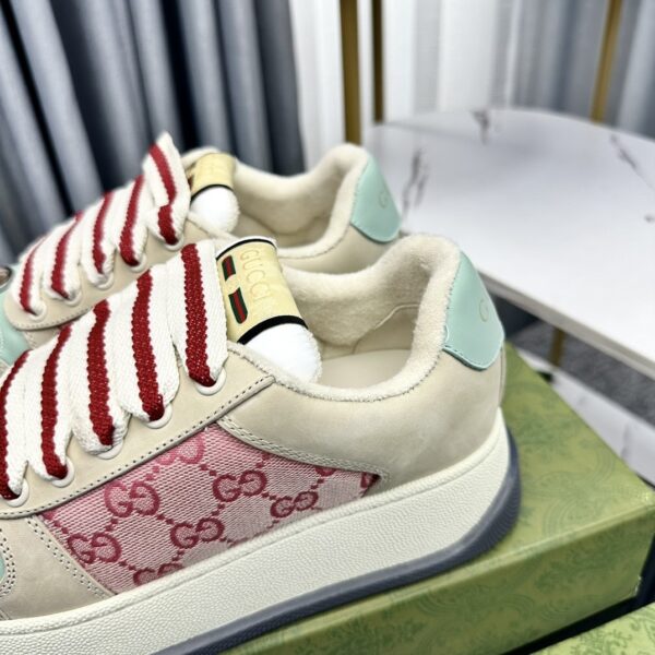 sy_no_7FFC6994F12F871CA93B06ED5416A296_7 Gucci MAC8 GG Canvas Chunky Sneaker in Pink & Mint Green