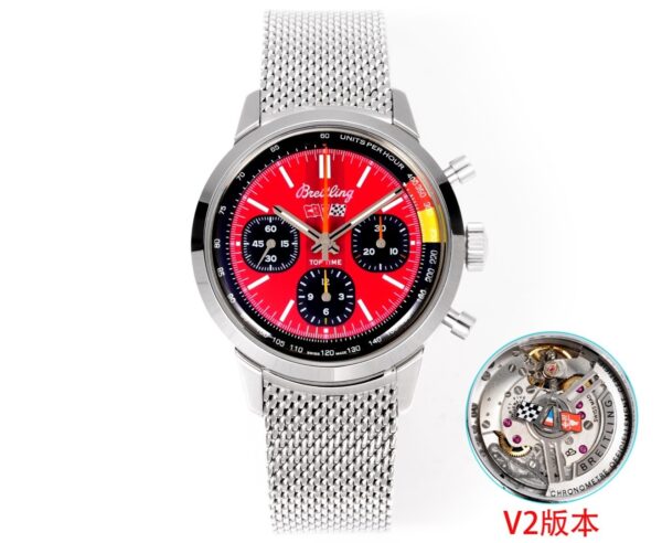 BREITLING Breitling TOP TIME series automatic mechanical movement men's watch Swiss watch red dial
