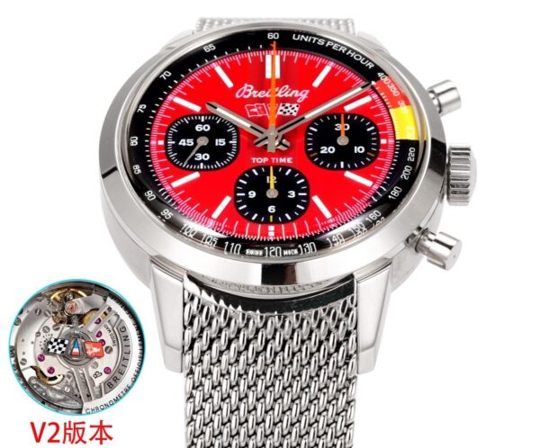 BREITLING Breitling TOP TIME series automatic mechanical movement men's watch Swiss watch red dial
