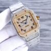 Cartier Shandushi series automatic mechanical movement men's watch gold dial stainless steel case