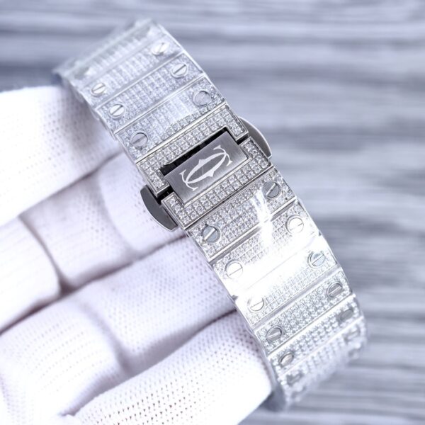 Cartier Shandushi series automatic mechanical movement men's watch gold dial stainless steel case