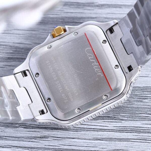 Cartier Shandushi series automatic mechanical movement men's watch gold dial stainless steel case