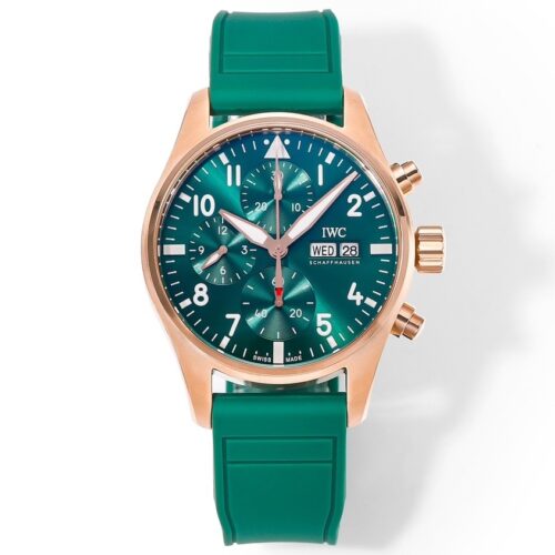sy_no_824AAA8E9DF4200E96B060B8D0814AAF_0 IWC Pilot Series Automatic Mechanical Movement 100m Waterproof Men's Watch Swiss Watch 41mm Green Dial