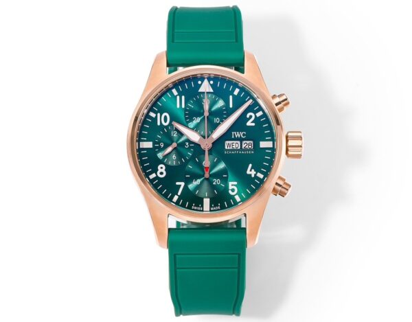 sy_no_824AAA8E9DF4200E96B060B8D0814AAF_0 IWC Pilot Series Automatic Mechanical Movement 100m Waterproof Men's Watch Swiss Watch 41mm Green Dial