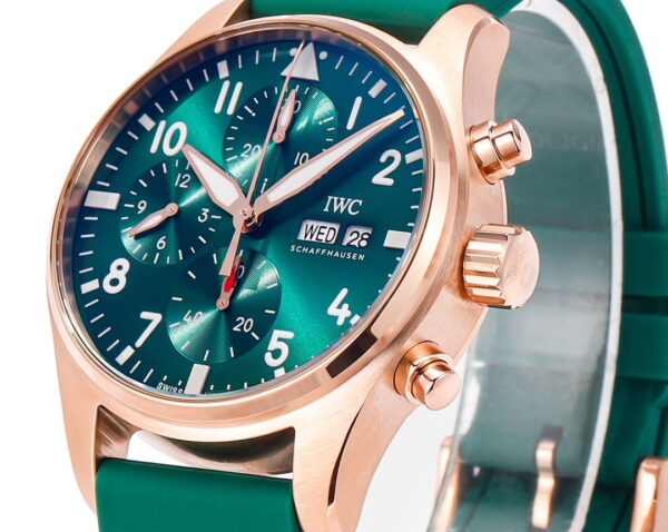sy_no_824AAA8E9DF4200E96B060B8D0814AAF_1 IWC Pilot Series Automatic Mechanical Movement 100m Waterproof Men's Watch Swiss Watch 41mm Green Dial