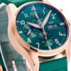 sy_no_824AAA8E9DF4200E96B060B8D0814AAF_2 IWC Pilot Series Automatic Mechanical Movement 100m Waterproof Men's Watch Swiss Watch 41mm Green Dial