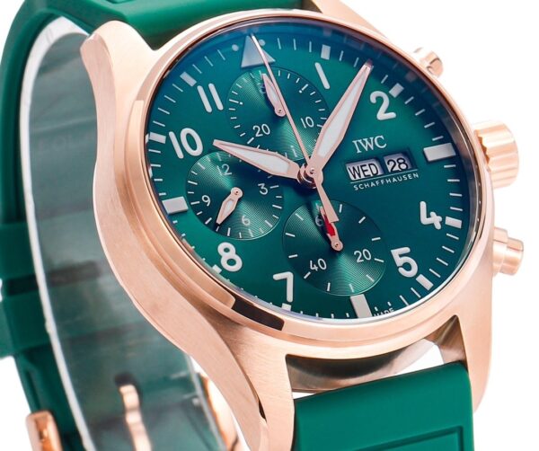 sy_no_824AAA8E9DF4200E96B060B8D0814AAF_2 IWC Pilot Series Automatic Mechanical Movement 100m Waterproof Men's Watch Swiss Watch 41mm Green Dial