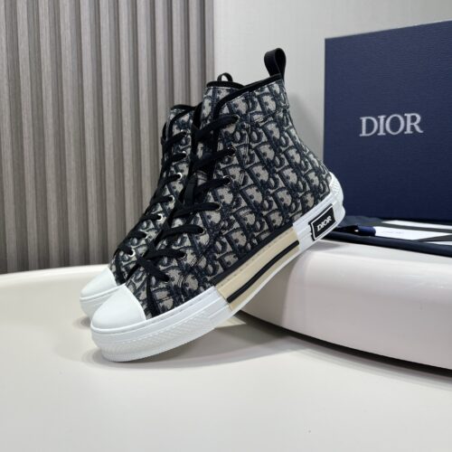 Dior Oblique Canvas High Top Sneaker