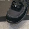 sy_no_838334BE70625D2FFE7817E6CD319DF7_7 Chanel All-Black Mixed Material Low-Top Sneaker with Suede and CC Logo