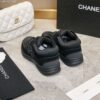 sy_no_838334BE70625D2FFE7817E6CD319DF7_8 Chanel All-Black Mixed Material Low-Top Sneaker with Suede and CC Logo