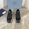 sy_no_83EF3348FB0326DE6C45106C10030BEE_1 Prada Black Leather Mesh Triangle Logo Chunky Dad Sneaker