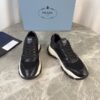 sy_no_83EF3348FB0326DE6C45106C10030BEE_2 Prada Black Leather Mesh Triangle Logo Chunky Dad Sneaker