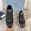 sy_no_83EF3348FB0326DE6C45106C10030BEE_3 Prada Black Leather Mesh Triangle Logo Chunky Dad Sneaker