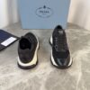sy_no_83EF3348FB0326DE6C45106C10030BEE_4 Prada Black Leather Mesh Triangle Logo Chunky Dad Sneaker