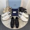 sy_no_83EF3348FB0326DE6C45106C10030BEE_8 Prada Black Leather Mesh Triangle Logo Chunky Dad Sneaker