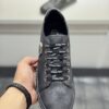 sy_no_849E6685DF2DB11A3808778FB7CBD5E1_4 Philipp Plein Black Shimmer Grain-Leather Hexagon-Logo Low-Top Sneaker