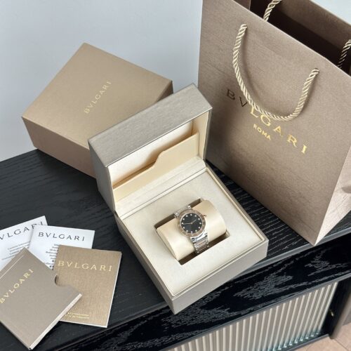 BVLGARI BVLGARI ∙ BVLGARI series watches with quartz movement, stainless steel strap, 33mm grey dial