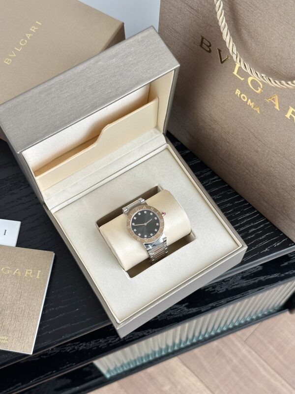 BVLGARI BVLGARI ∙ BVLGARI series watches with quartz movement, stainless steel strap, 33mm grey dial