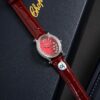 CHOPARD HAPPY SPORT series automatic mechanical movement 30 meter waterproof women's watch Swiss watch 31.31 * 29mm red dial stainless steel case