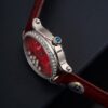CHOPARD HAPPY SPORT series automatic mechanical movement 30 meter waterproof women's watch Swiss watch 31.31 * 29mm red dial stainless steel case
