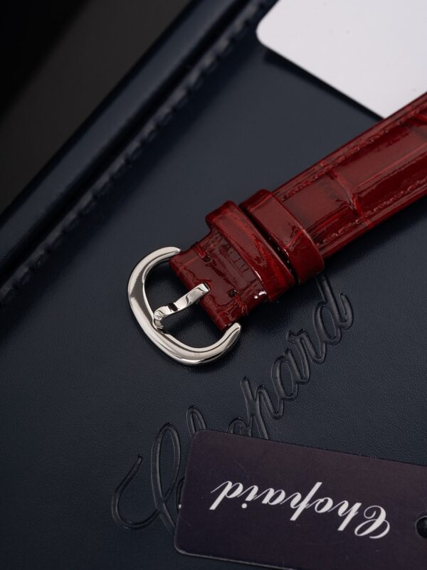 CHOPARD HAPPY SPORT series automatic mechanical movement 30 meter waterproof women's watch Swiss watch 31.31 * 29mm red dial stainless steel case