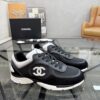 sy_no_85FDDC772F3C3B4D211D195301E80B3C_1 Chanel Black & White Chunky Sneaker with Contrast CC Logo