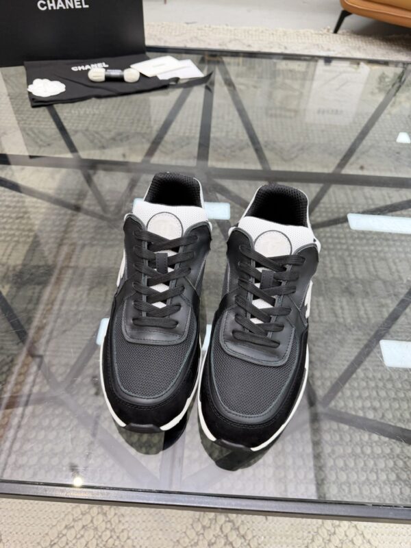 sy_no_85FDDC772F3C3B4D211D195301E80B3C_2 Chanel Black & White Chunky Sneaker with Contrast CC Logo