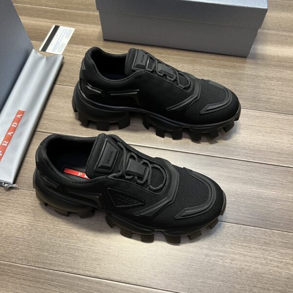 sy_no_866D2A2F21A886547A4401C153948F72_1 Prada Black Fabric Mecha Chunky Dad Sneaker