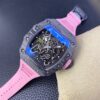 RICHARD MILLE automatic mechanical movement hollow dial carbon fiber case rubber strap