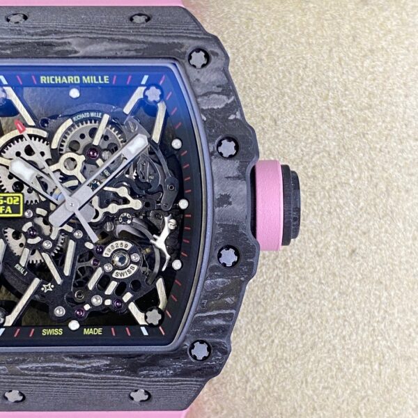 RICHARD MILLE automatic mechanical movement hollow dial carbon fiber case rubber strap