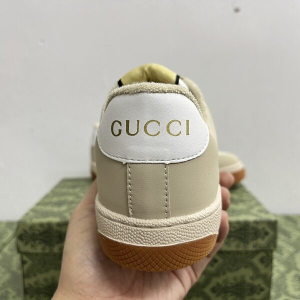 sy_no_86D69E34C693CD115B292D7877D34F7A_2 Gucci MAC8 GG Supreme Canvas Sneaker with Green/Magenta Web Stripe