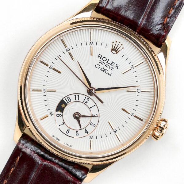 ROLEX Rolex Cellini series automatic mechanical movement waterproof dual time zone men's watch Swiss watch 39mm