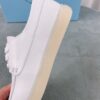 Prada White Saffiano Leather Lace-Up Casual Shoe