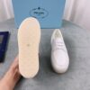 Prada White Saffiano Leather Lace-Up Casual Shoe