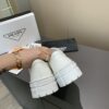 sy_no_878C2928CDBA44C004805BC79FF023A1_7 Prada White Canvas Black-Trim Triangle Tread Platform Sneaker